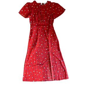 Sugar + Lips side slit summer dress women's medium NWT